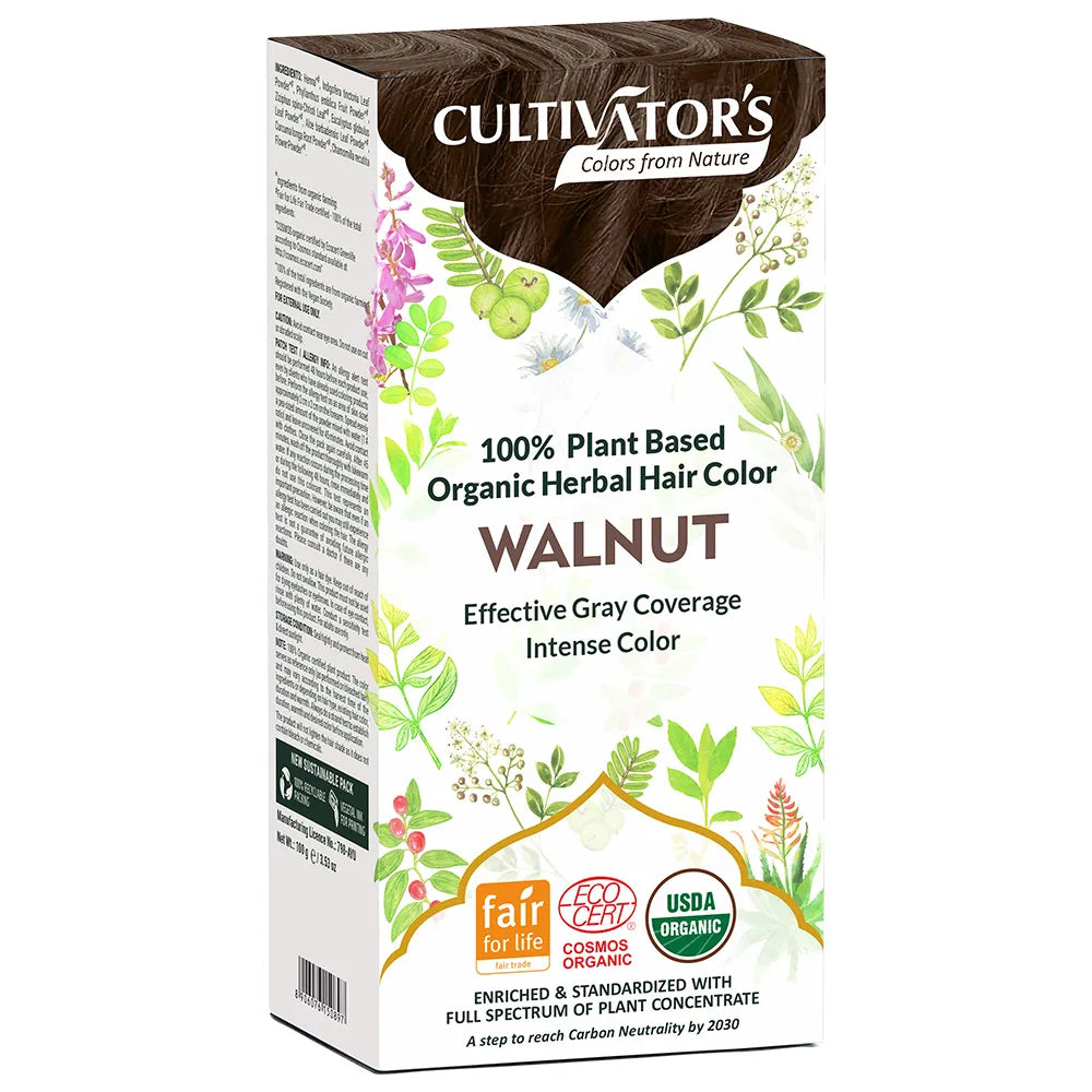 Organic Herbal Hair Color - Walnut-6
