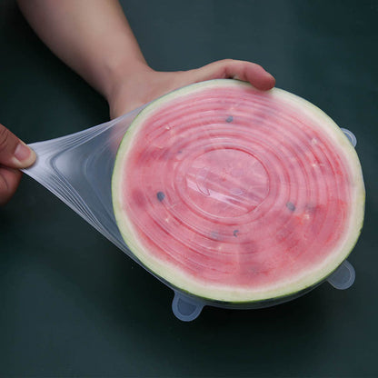 6pcs Silicone Stretch Lids for Food Storage-4